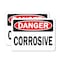 Signmission Corrosive Danger Sign, Plastic, 10in W x 7in L, 2PK OS-2PACK-DS-P-710-L-19323 - alternate 1